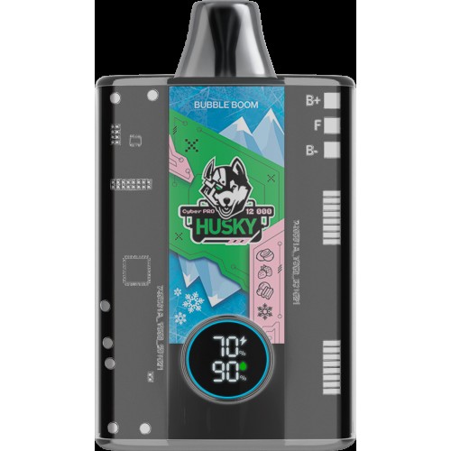 Husky cyber pro Bubble Boom Кислое киви / клубника / баббл гам / лёд
