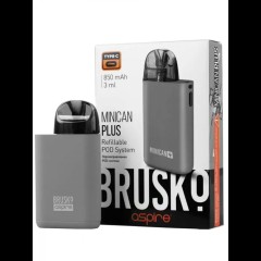Перезаправляемая Под-Система Бруско Миникан Плюс (Brusko Minican Plus) 850 mah, Серый
